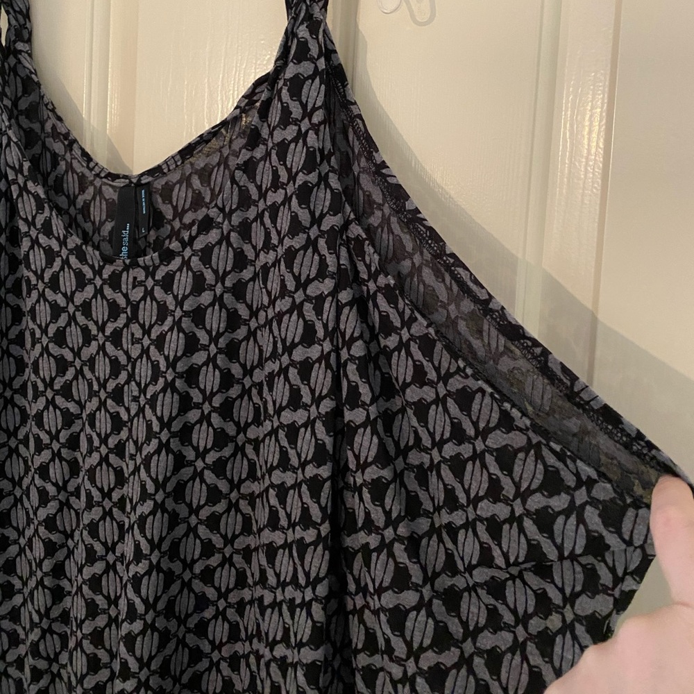 She Said... Black and Gray Print Tank Top - Picture 3 of 3